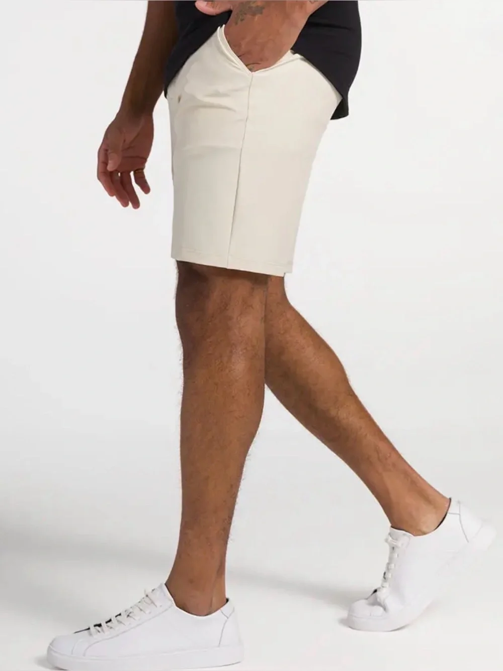 BYLT Premium Basics Kinetic Khaki Tan Short Performance Golf Minimalist S